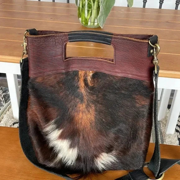 Stone Feather Road Custom Cowhide Leather Bantam Bag